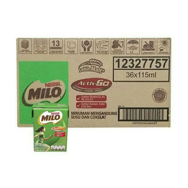 

MILO UHT ActivGo 110ml 115ml Dus / Karton Isi 36