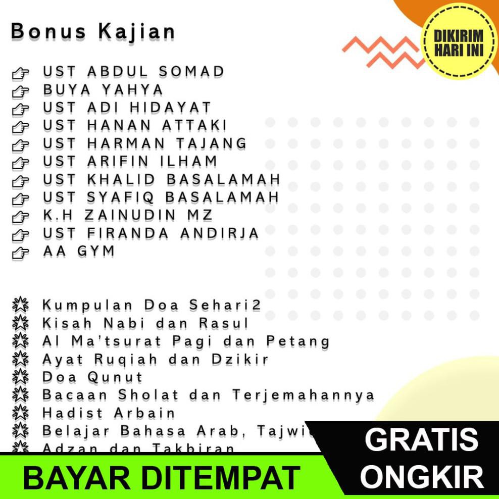 Bayar Ditempat Kc409 Speaker Tahfidz Audio Murottal 30 Juz Terlengkap Desain Menarik Speaker Al Shopee Indonesia