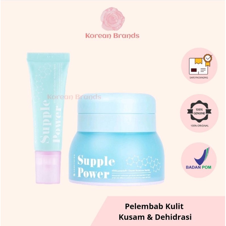 SOMETHINC Supple Power Hyaluronic9+Onsen Moisture Bomb Gel - Krim Pagi dan Malam (Kulit Sensitif) Sensitive