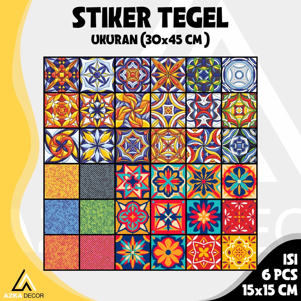 Jual Stiker Tegel Mexican Sticker Tegel Stiker Keramik Sticker Dekorasi Keramik Stiker