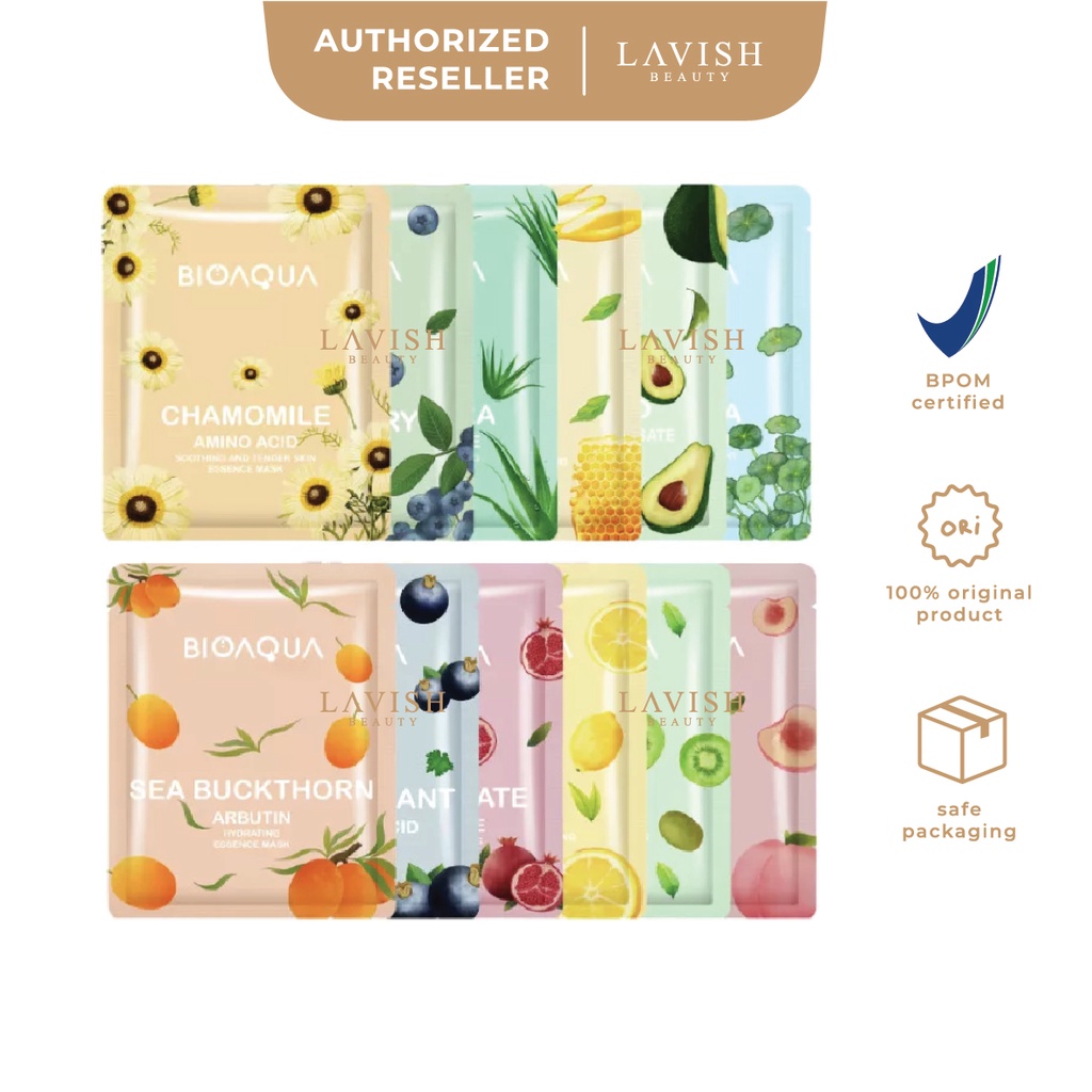 BIOAQUA BIO AQUA Peach Kiwi Lemon Pomegranate Blackcurrant Sea Buckthorn Centella Chamomile Honey Al