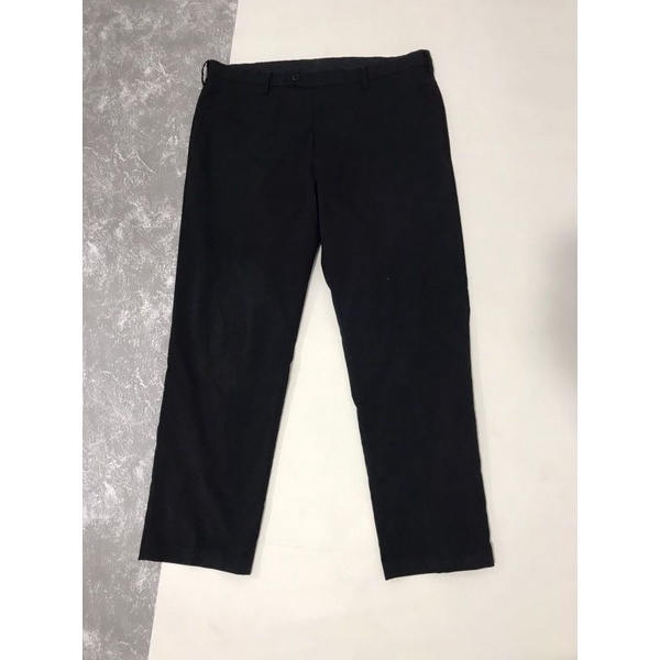 Work Pants Hitam Uniqlo Pria