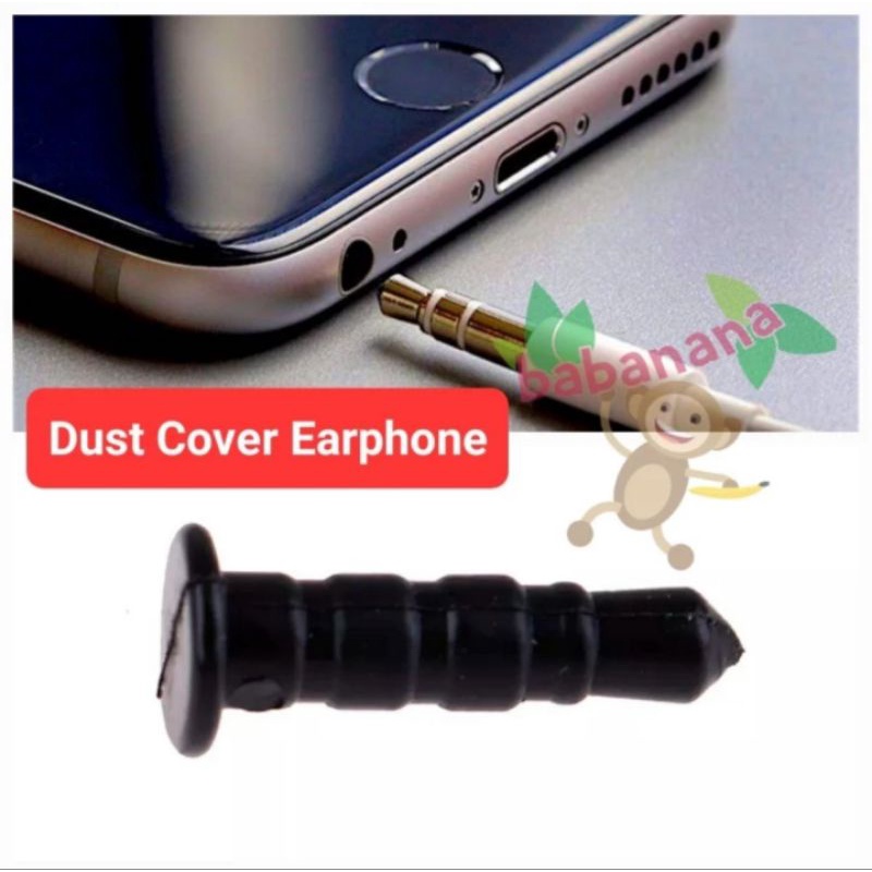 Audio jack 3.5mm cover tutup debu anti dust earphone headset flat