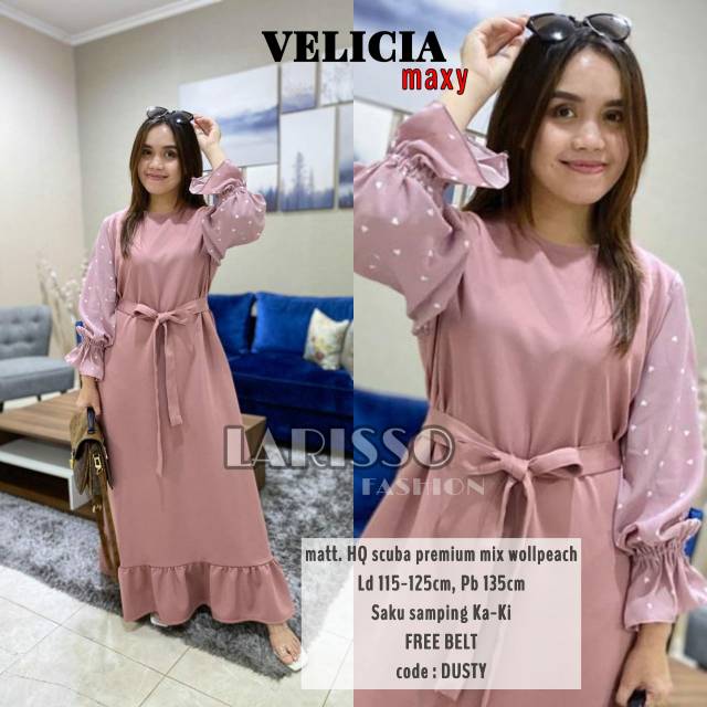 Velicia Maxy 'saku samping ka-ki free belt'