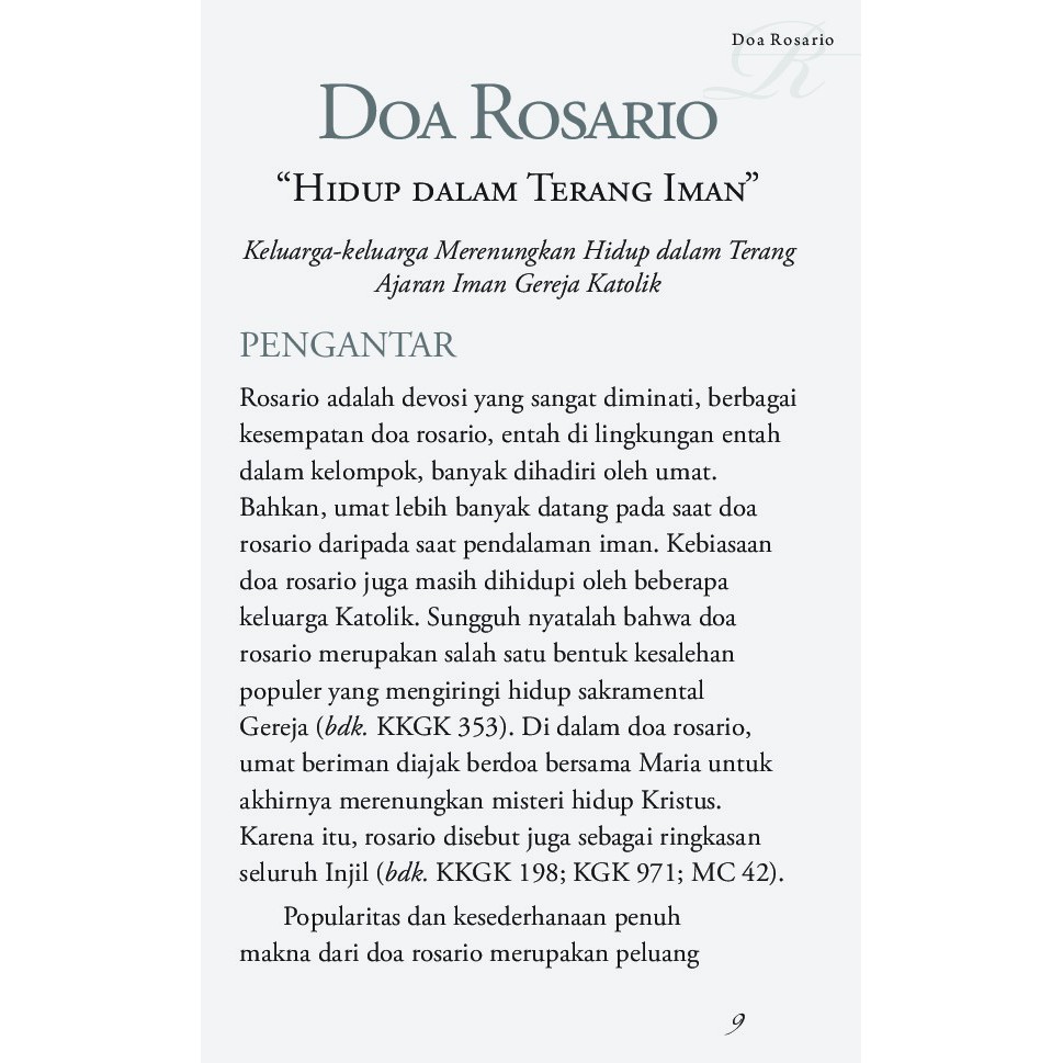 Doa rosario lengkap