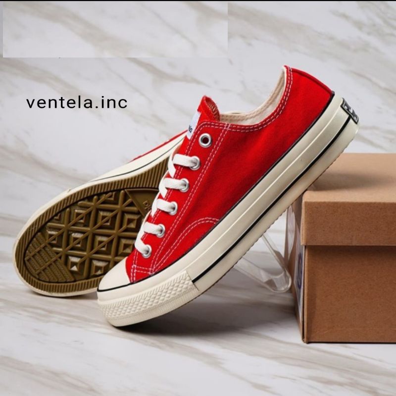 Ventela 70s low red maroon