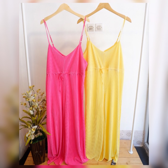 Jumpsuit plisket