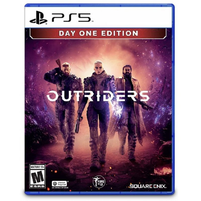Kaset Outriders PS5 Out Riders Day One Edition Playstation PS 4 5  Outraider Raiders CD BD Game Games PS5 PS4