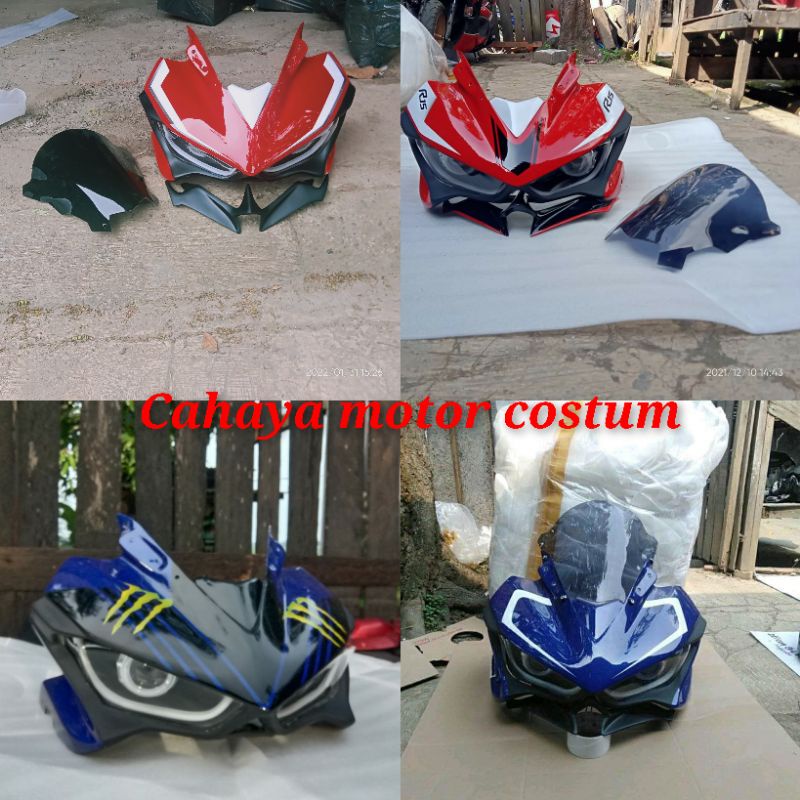HEADLMP R15V2 MODEL R25 LAMPU PRO G, LAMPU ALIS, VISOR, WINGLET