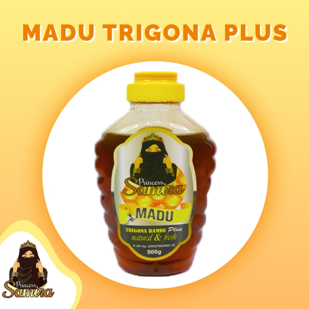 

MADU TRIGONA PLUS PRINCESS SAMIRA 500 GRAM ORIGINAL TRIGONA BEE POLLEN DAN PROPOLIS