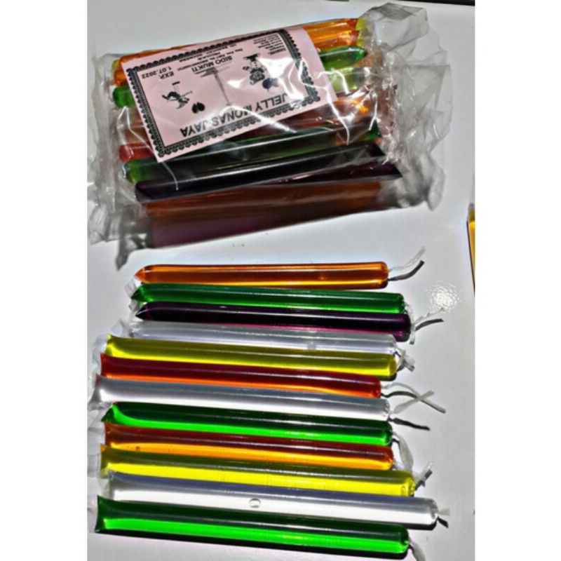 Jely Stick/Jeli Monas Agar-Agar Aneka Rasa Buah Isi 12pcs