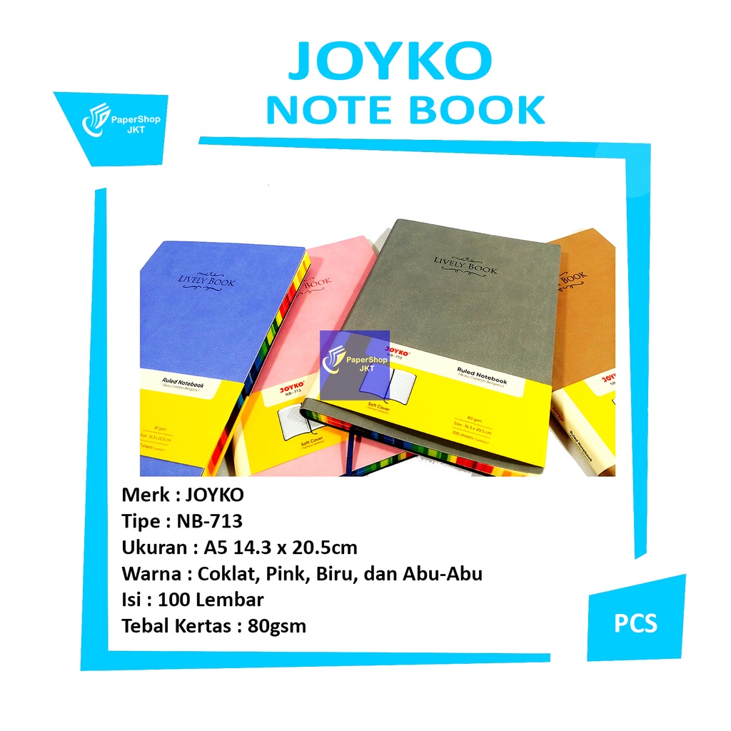 

JOYKO - Notebook NB-713 Lively Book Diary Varian - Pcs