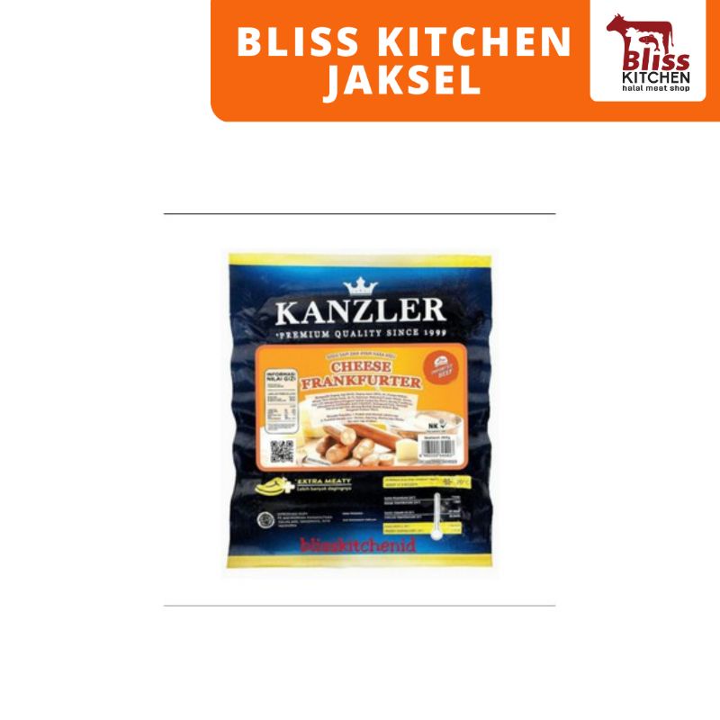

Sosis Kanzler Cheese Frankfurter Beef Sausage / Sosis Keju 360gr