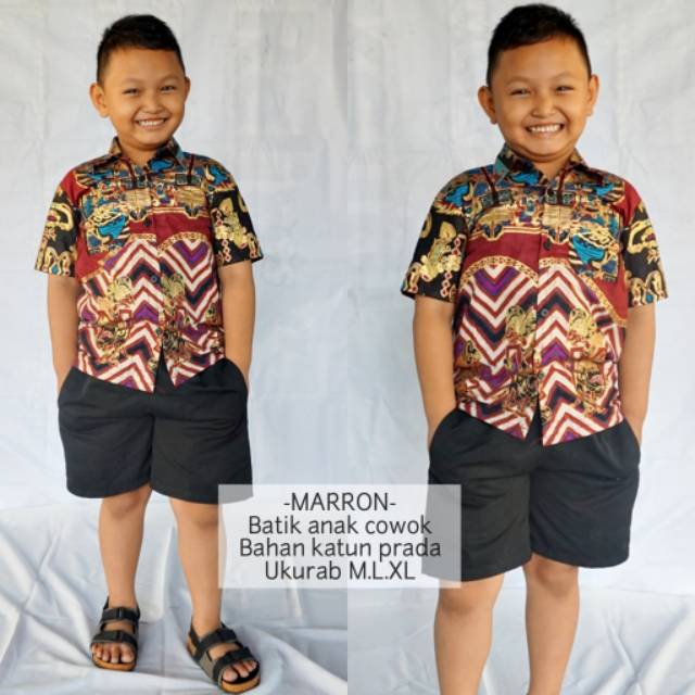 Baju batik anak cowok model terbaru || baju batik anak || model baju anak laki laki