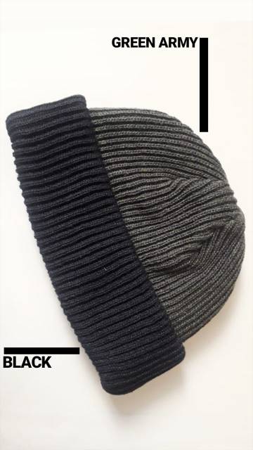 Short beanie hats skate 2in1,Short beanie hat 2 warna,kupluk rajut 2in1,kupluk