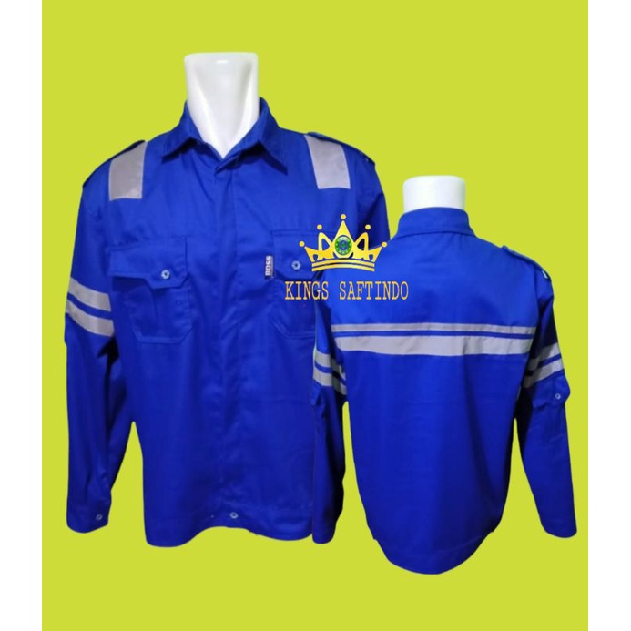 BAJU SERAGAM SAFETY LENGAN PANJANG DESAIN TERBARU/ BAJU SAFETY HSE/BAJU SAFETY PROYEK