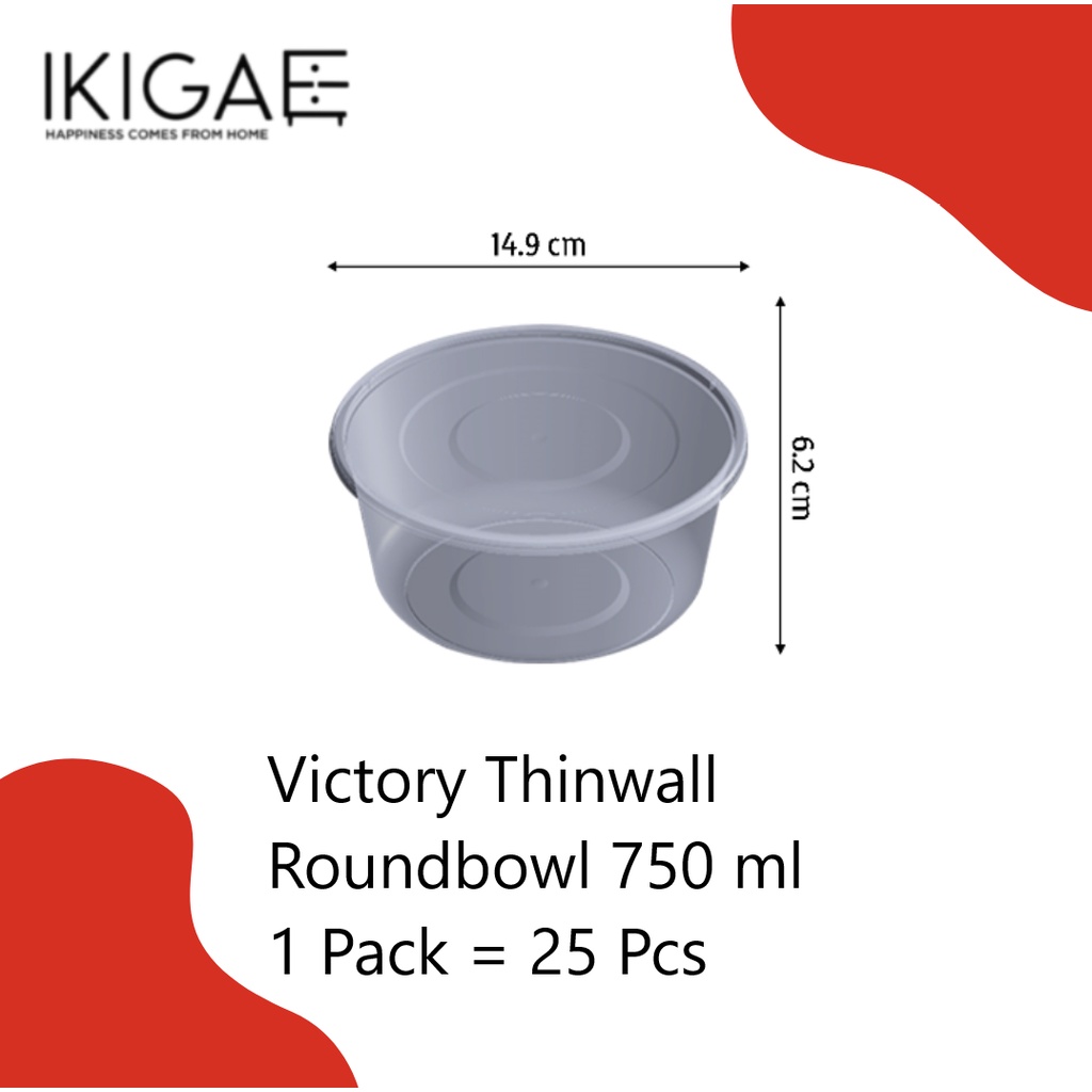 VICTORY THINWALL ROUND / TEMPAT MAKANAN BULAT BERBAGAI UKURAN