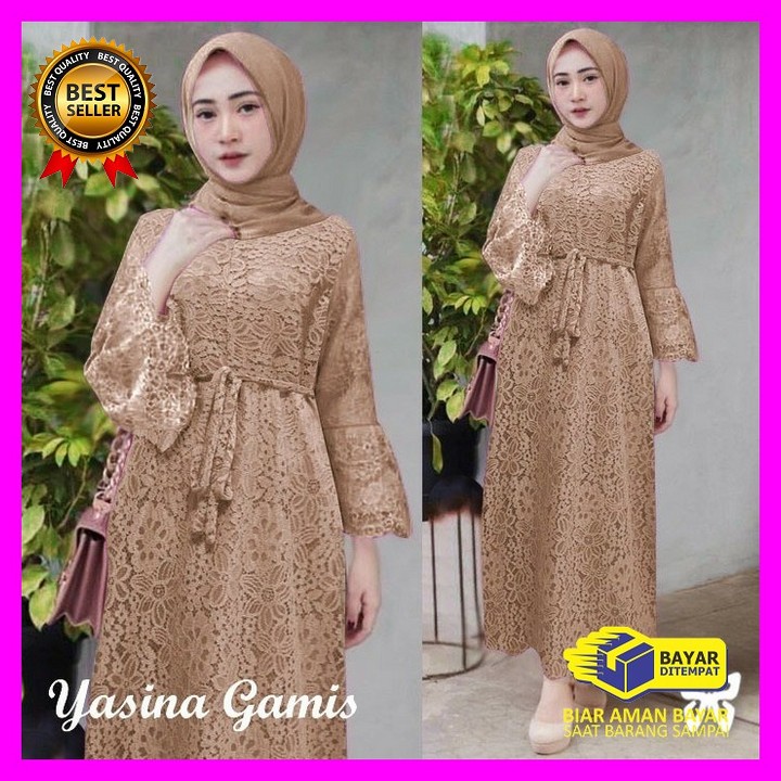 Ls Baju Gamis Muslim Terbaru 2021 2020 Model Baju Pesta Wanita Ke LT321 Gamis Wanita Dress Muslim Y