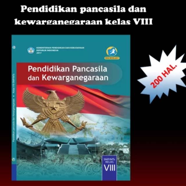 Buku teks siswa PPKn k13 Dikbud kelas 8 edisi revisi terbaru