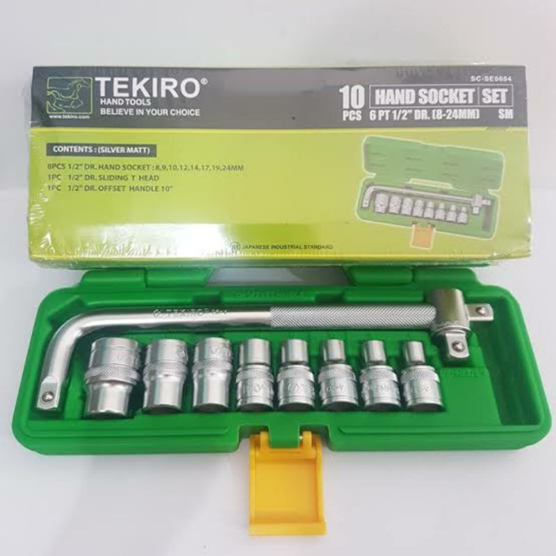 Kunci Sock 10pcs Tekiro Shock set socket