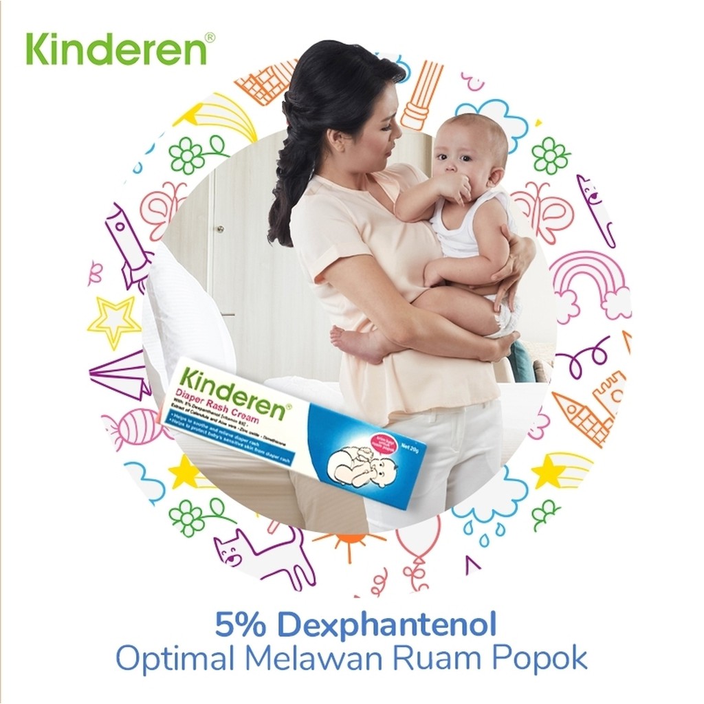 Kinderen Diaper Rash Cream Hilangkan Ruam Bayi #VITAMIN_KU