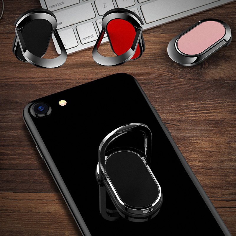 Grab Medan Spinner iRing Magnetic Smartphone Holder 360 Degree Rotary - Black