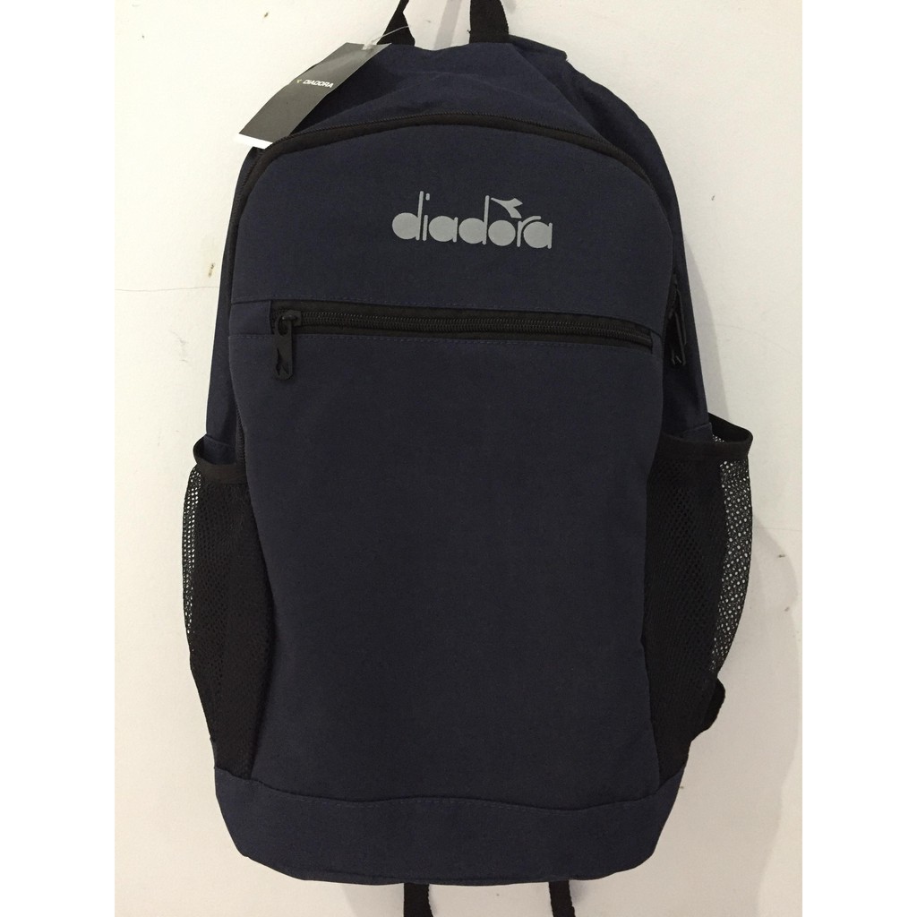  Tas  Diadora Backpack  Navy Shopee Indonesia