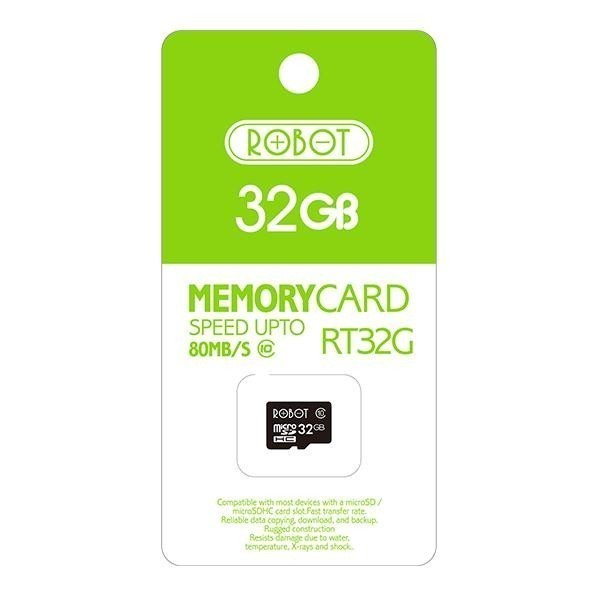 Micro SD Robot RT32G Memory Card 32GB Class 10 TF