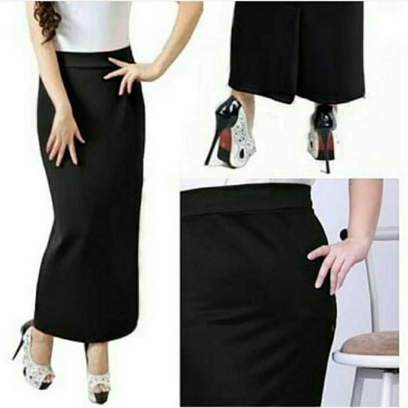 ROK SEPAN SCUBA PREMIUM/ROK WANITA UNTUK KERJA/UNTUK REMAJA-6
