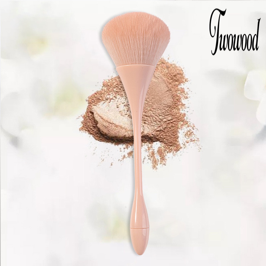 Kuas Kosmetik Powder Eyeshadow Blush Blending Dengan Gagang Panjang Untuk Wanita