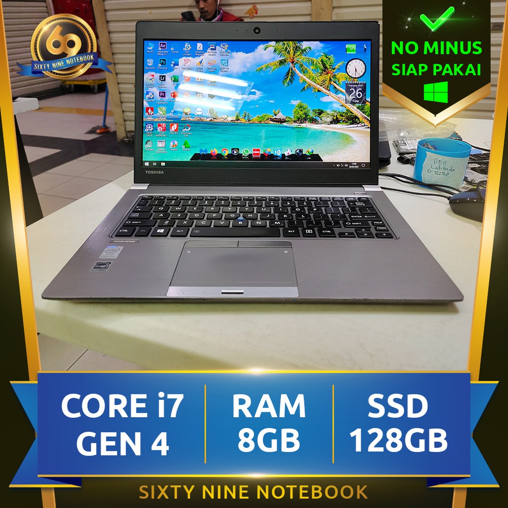 Toshiba Portege Z30A | Core i7 | Panel IPS | Laptop Bekas Second