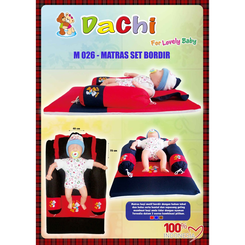 Matras Set Bordir - tempat tidur bayi murah (M026)