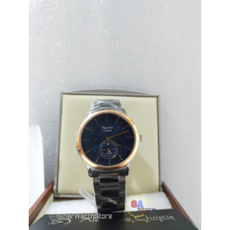 (ORIGINAL) Alexandre Christie 8546MS Jam tangan Stainless Steels / AC 8546 Pria