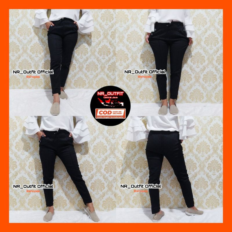 Celana Wanita Baggy Pants Jumbo Cewek Big Size Katun Twill Stretch Grade A NR_Outfit Official COD