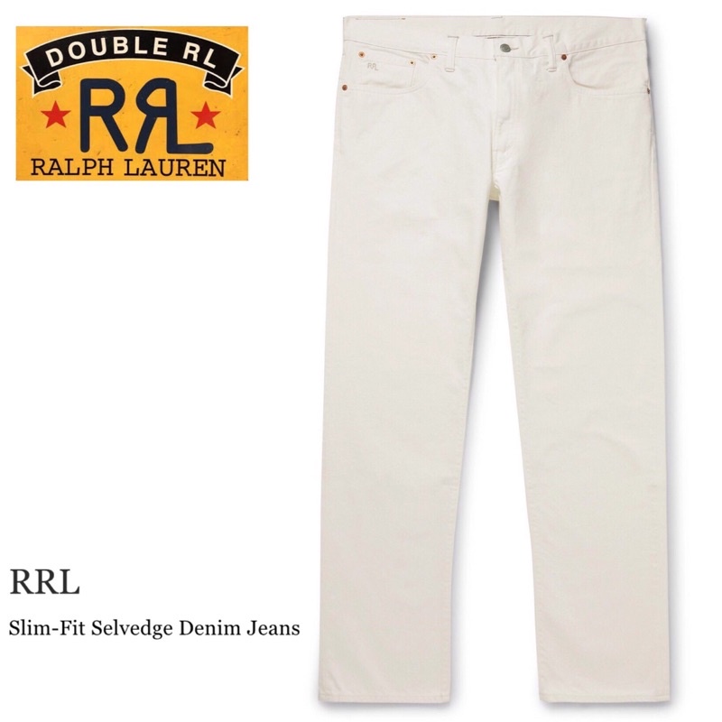 Celana Jeans Second Branded Original / Selvedge Second Original / Double Rl Selvedge Denim (White)