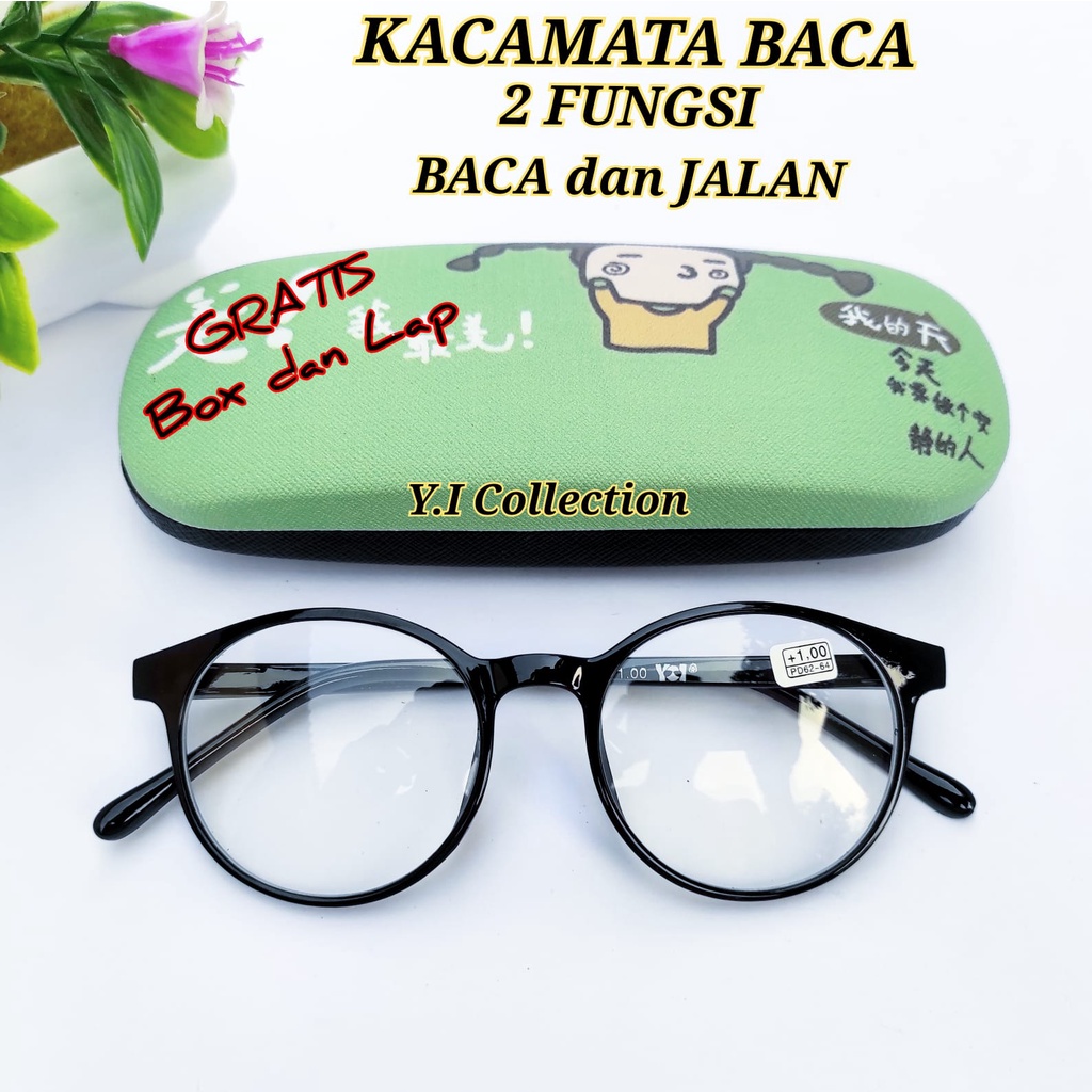 Kacamata Baca Wanita 2 Fungsi Baca Dan Jalan | Kaca mata plus wanita model terbaru | Kacamata Plus A