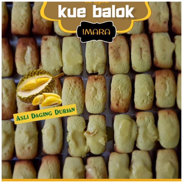 

kue balok imara the legend isi 10pc durian asli duren lumer cake bolu brownies