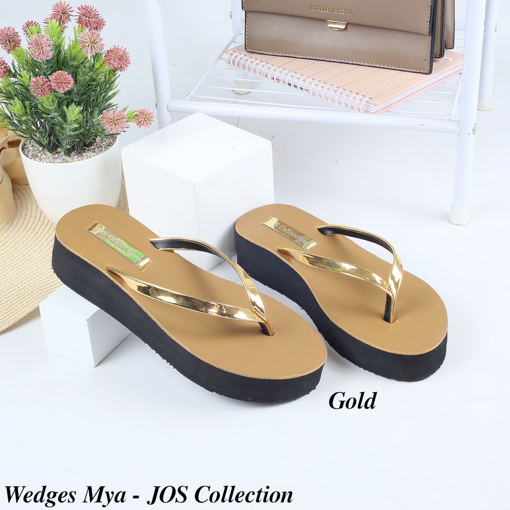 Sandal Wedges Wanita - Mya Tinggi 5 cm by Jos Collection