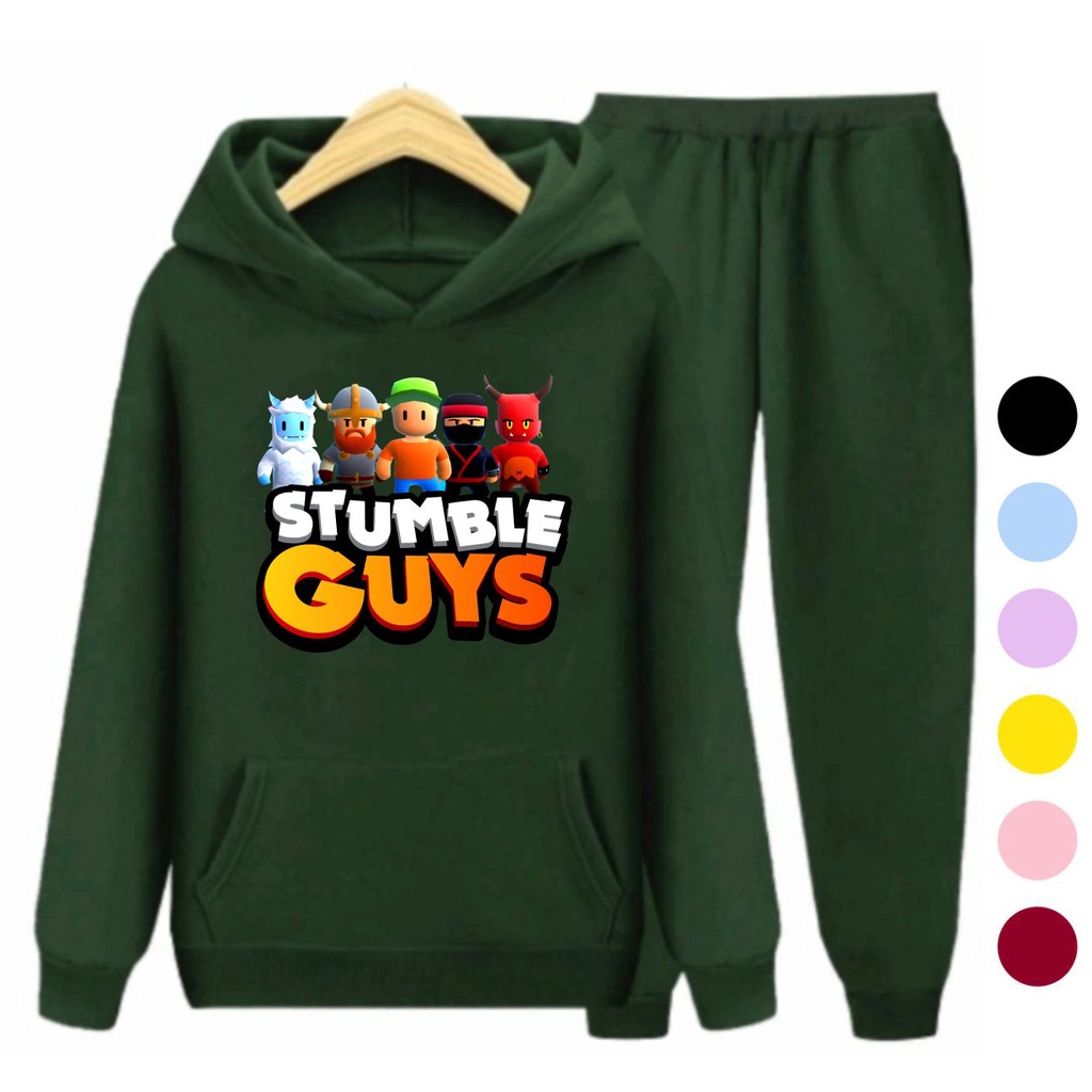 Setelan Sweater Anak + Celana STUMBLE GUYS 02 / Set Sweater Hoodie Anak Laki - Laki Perempuan Kekinian Viral Terbaru