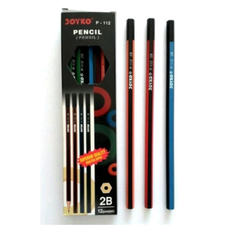 

Pensil / Pencil 2B Joyko P-112 Ecer (5pcs)