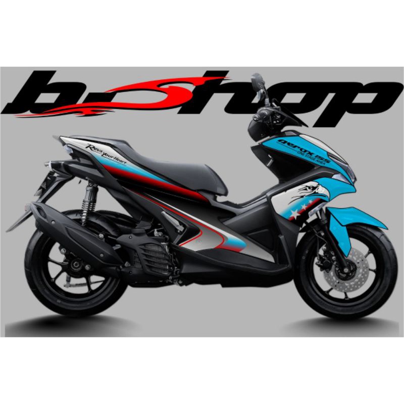 stiker decal aerox sticker striping aerox full body simple