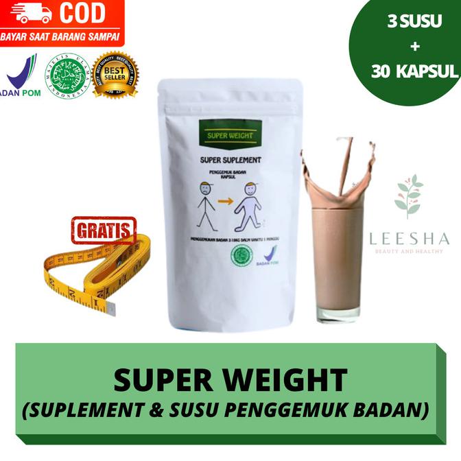 

SUPER WEIGHT GAIN KAPSUL DAN SUSU PENGGEMUK BADAN (30 Kapsul) - Dengan Susu