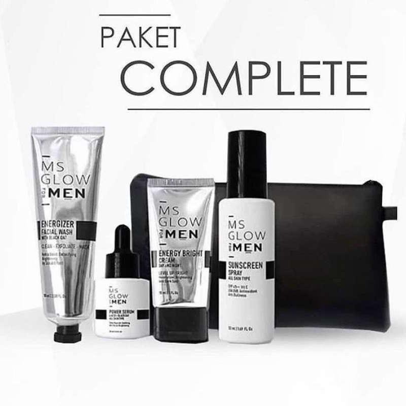 MS GLOW MEN PAKET COMPLETE (4 IN 1) ORIGINAL