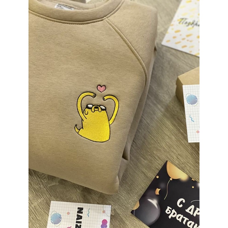 BORDIR SWEATER WANITA THE ADVENTURE TIME / SWEATER WANITA TEBAL / SWEATER BORDIR