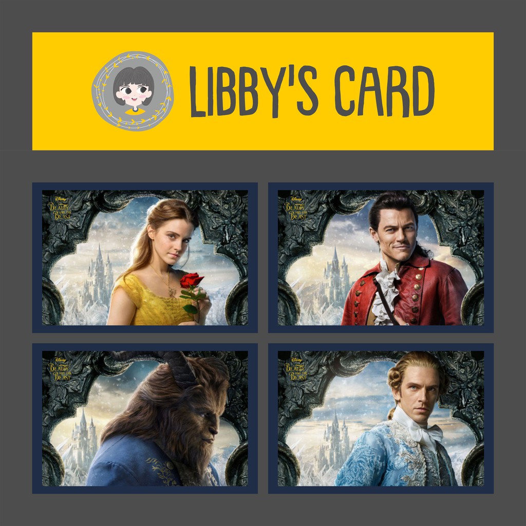 

[Ready-Stock] Postcard / Kartu Pos Seri Beauty and the Beast