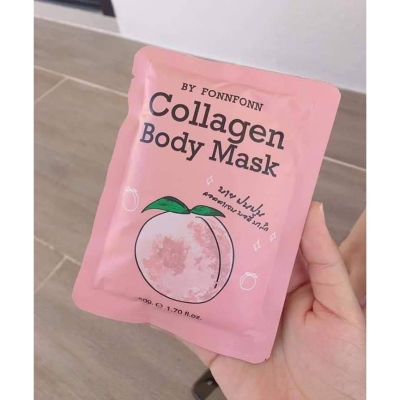 ‼️READY‼️COLLAGEN BODY MASK BY FONNFONN ORIGINAL - PEMUTIH BADAN - MASKER BADAN