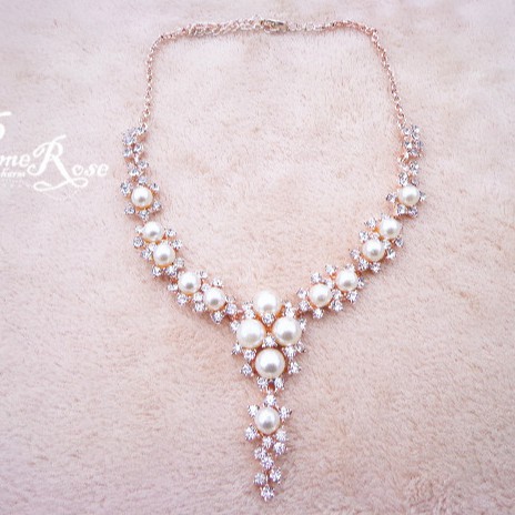 Kalung Mutiara Wanita Aksesoris Klavikula Pendek Rantai Sweater