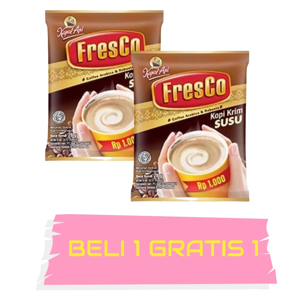 

FLASH SALE...!!! FRESCO KOPI KRIM MOKA BELI 1 GRATIS 1