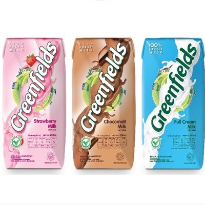 

Greenfields UHT ALL Variant Cokelat | Strawberry | Full Cream Milk 200ml