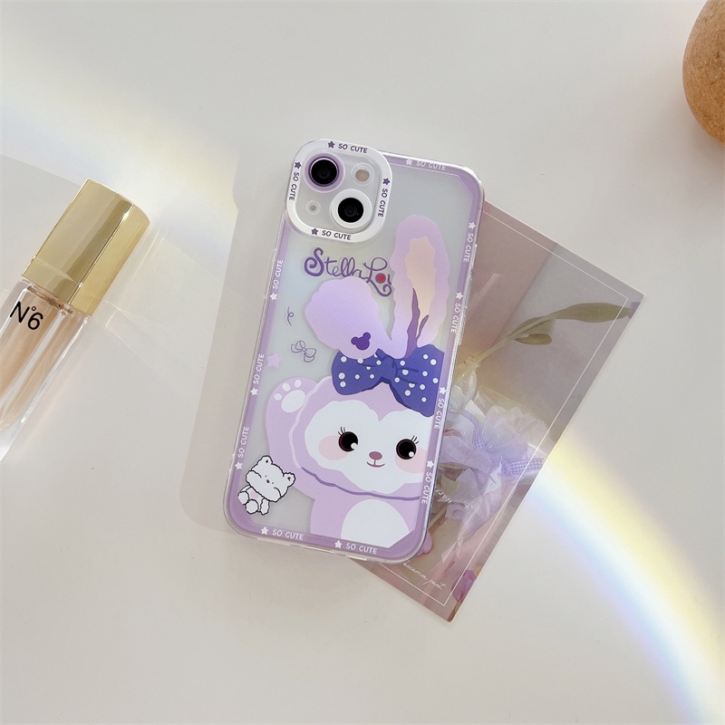 Soft Case Silikon Transparan Motif Duffy Bear Untuk Iphone 13 12 11 Pro X XS Max XR 7 8 Plus SE